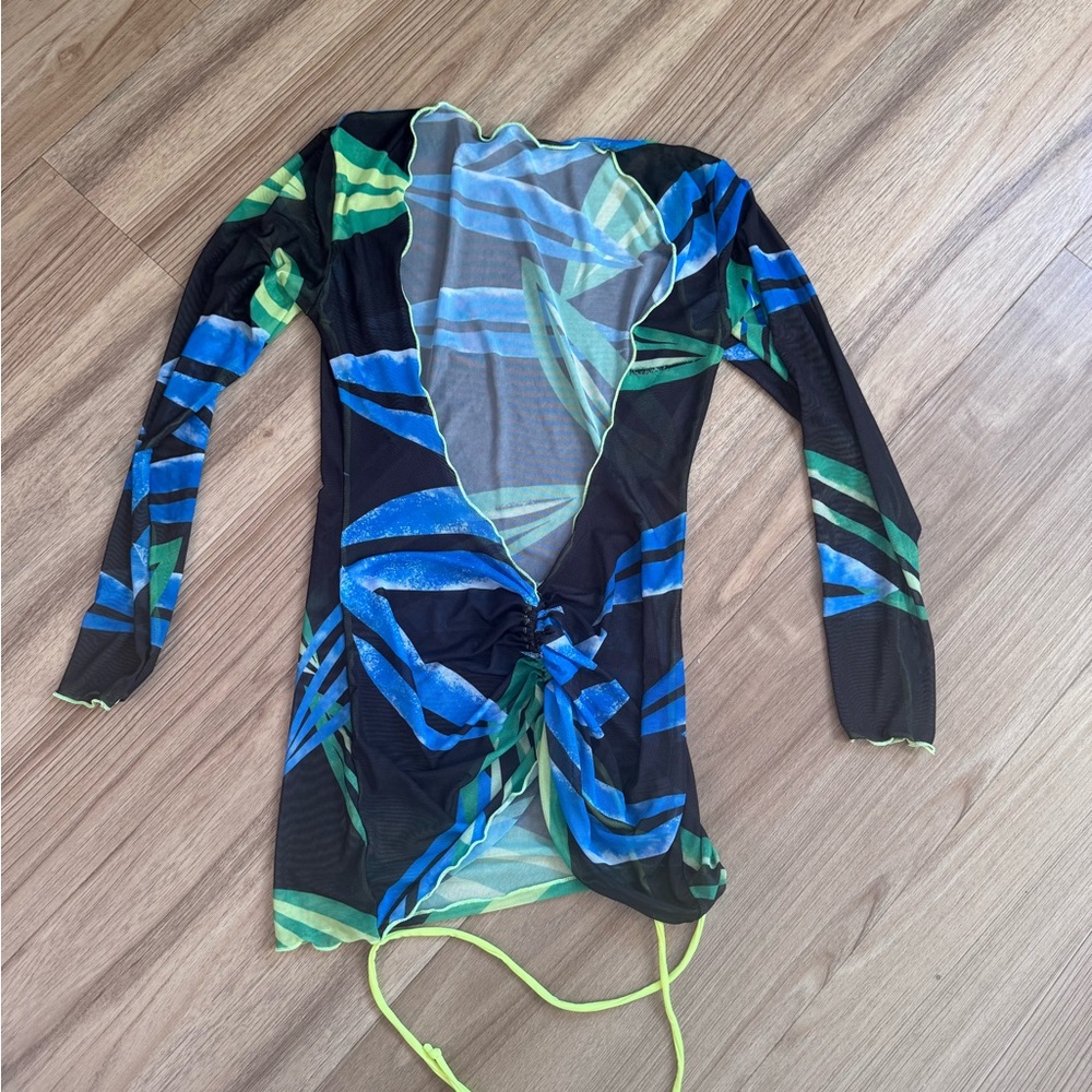 Colorful Sheer Long Sleeve